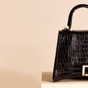 BOLSO LUCIA CAIMAN NEGRO
