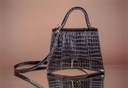 BOLSO LUCIA CAIMAN NEGRO