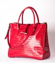 BOLSO BERNARDA PIEL CAIMAN ROJO
