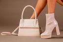 BOLSO NAPPA PIEL CAIMAN MARFIL