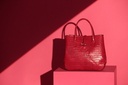 BOLSO BERNARDA PIEL CAIMAN ROJO