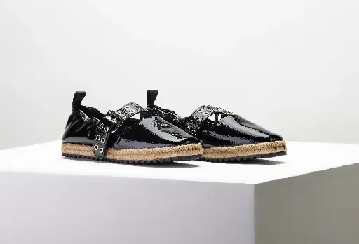 LIZBETH 1260 CHAROL ARRUGADO NEGRO